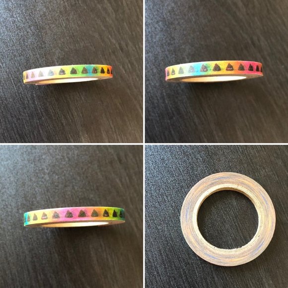 Rainbow Poop Emoji Washi Tape - Craft Smith - Picture 7 of 9